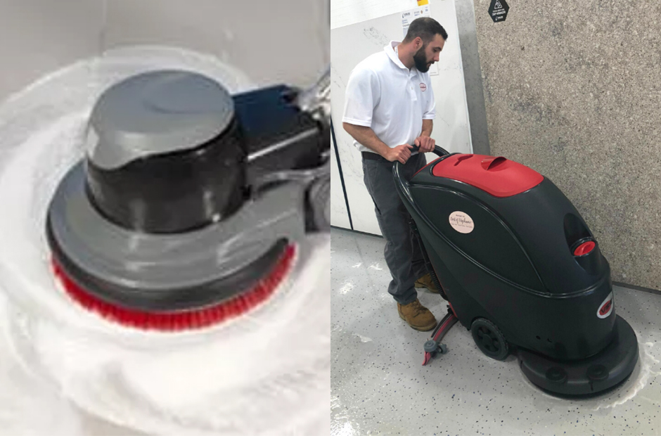 Floor Scrubbing vs Buffing. What’s the Difference?